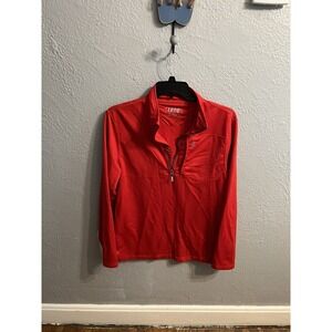 Izod Performx 1/4 Zip Red Pullover Men's Size Medium